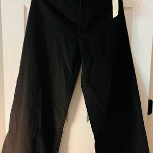 Wide Leg Black Jeans